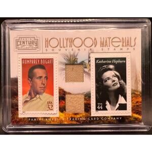 2010 Donruss Americana Humphrey Bogart and Katherine Hepburn Relic Card /250